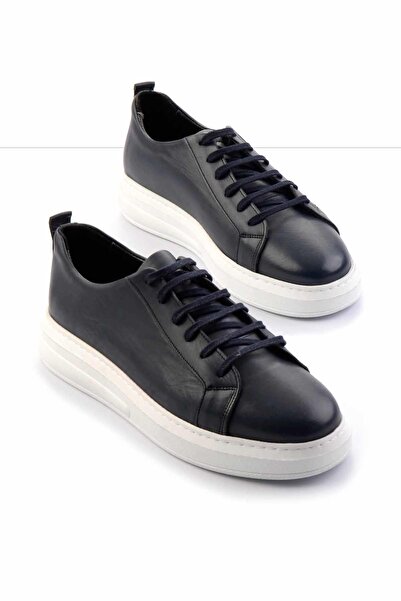 Bambi Lacivert Leather Erkek Casual Ayakkabı E01440056103