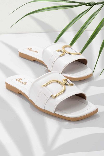 Bambi White Women's Slippers K04101000109