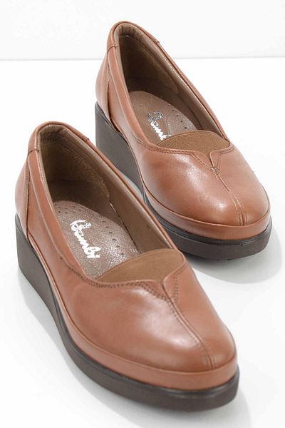 Bambi Braune Damen-Freizeitschuhe aus echtem Leder K 01586060103