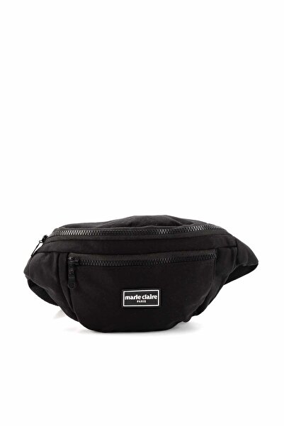 Bambi Siyah Kumaş Kadın Bel Çantası C06324556004