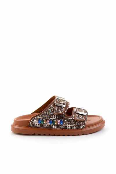 Bambi Tan Stone Women's Slippers K 04545005087