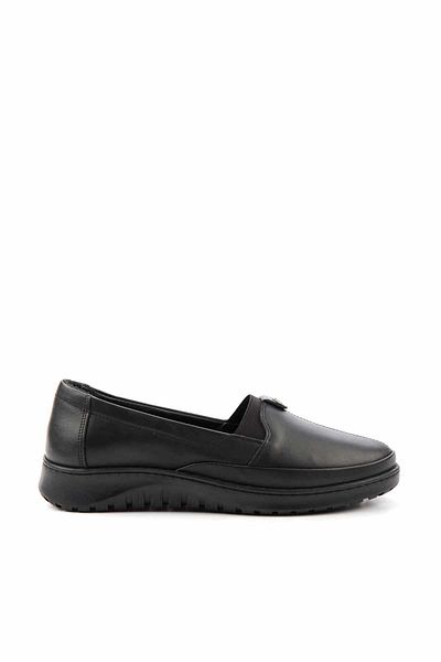 Bambi Schwarze Damen-Freizeitschuhe aus echtem Leder K 01331750003