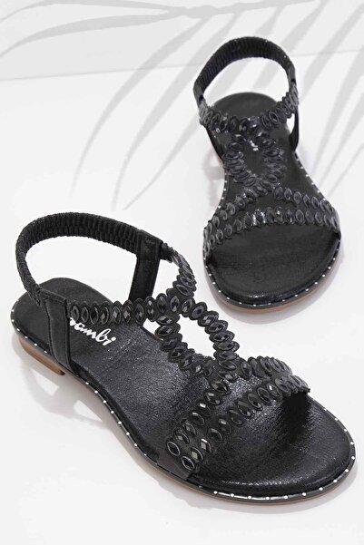 Bambi صندل نسائي أسود K05913025236