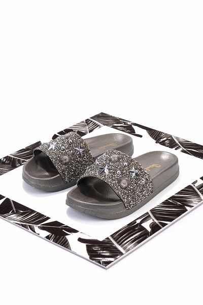 Bambi Papuci de damă Platinum Stone K 04319430187