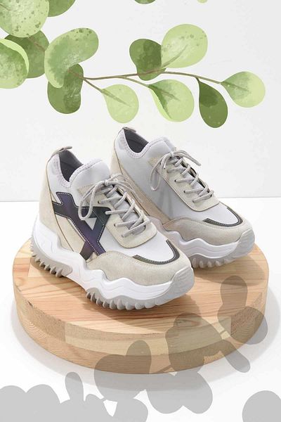 Bambi Grau Stretch Damen Sneaker K 01970004217