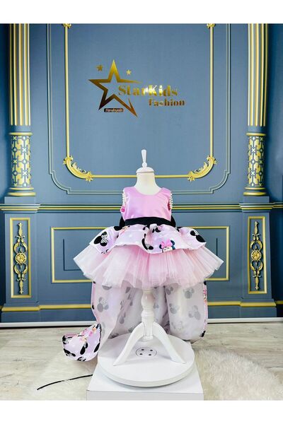 Star Kids Minnie Mouse tak çıkar kuyruklu tütü elbise