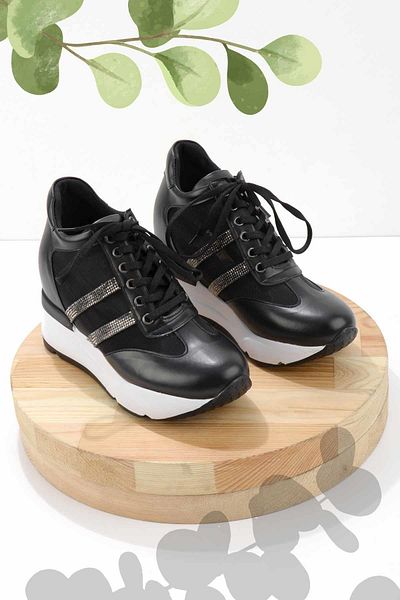 Bambi Women's Black Sneakers K01313000509