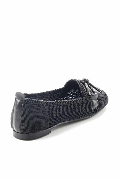Bambi Black Knitted Women's Espadrille K01879251116
