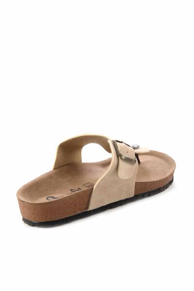 Bambi Beige Nubuck Women's Slippers K04642182301