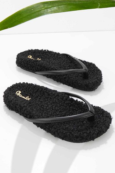 Bambi Women's Black Slippers K04665152109