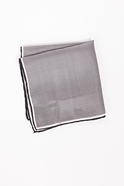 ALTINYILDIZ CLASSICS Чоловіча чорно-сіра шовкова хустка