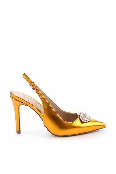 Bambi Metallic Orange Women's Classic Heeled Shoes01209101009