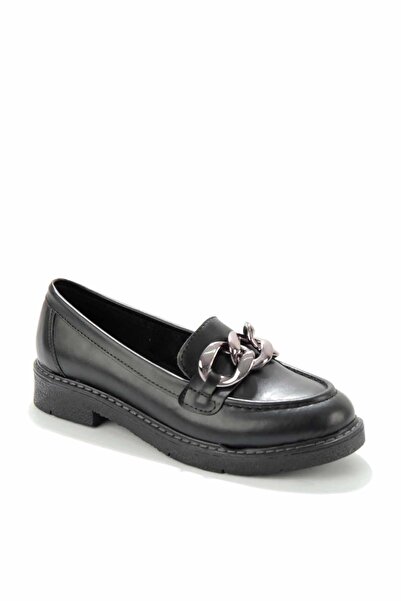 Bambi Siyah Kadın Loafer Ayakkabı K01257067009