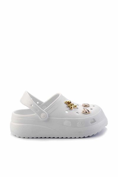 Bambi White Gel Women's Slippers K04445428159