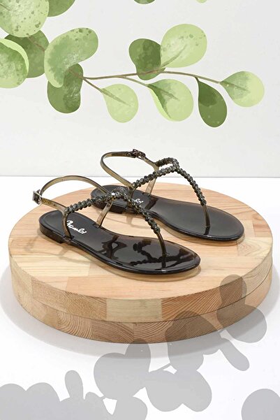 Bambi Sandale de damă cu gel negru K 05364076059