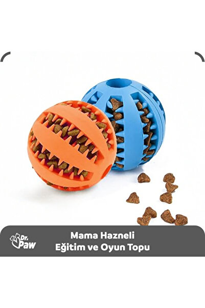 Dr.Paw Mama Hazneli Köpek Eğitim Topu – Diş Temizleyici Ve Ödül Destekli Zeka Oyuncağı