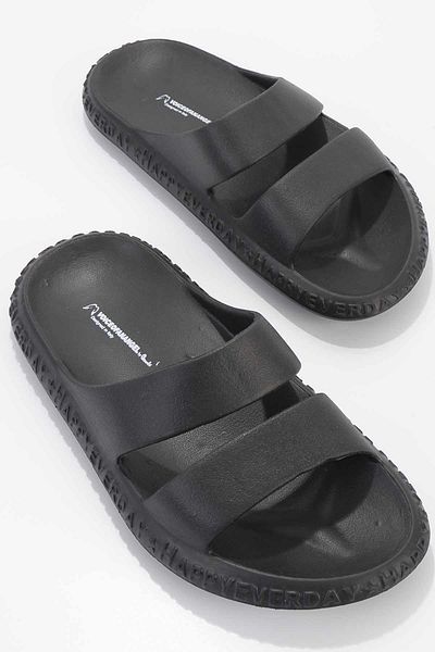 Bambi Women's Black Slippers K04740315059