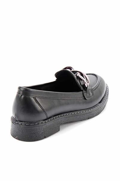 Bambi Siyah Kadın Loafer Ayakkabı K01257067009