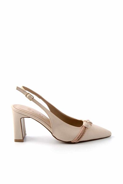 Bambi Klassische Damenschuhe mit Absatz aus mattem Satin K 01209511638