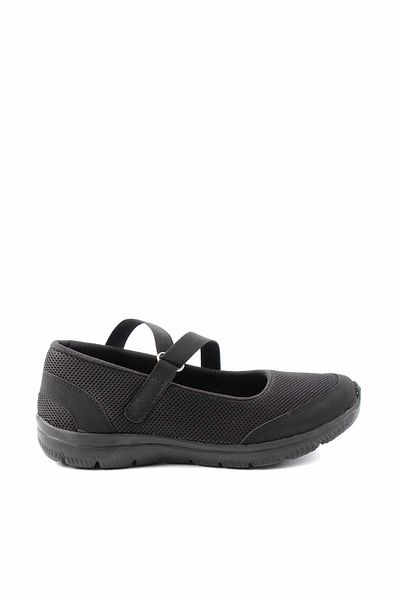 Bambi Schwarze Mesh-Damen-Freizeitschuhe K 01311004822