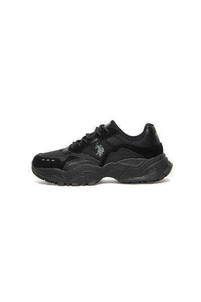 U.S. Polo Assn. Women's Black Sneakers - Bold Rugged Style with Durable Sole for Outdoor Wear