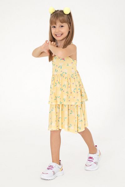 U.S. Polo Assn. Girl's Yellow Knitted Dress 50289160 -Vr044