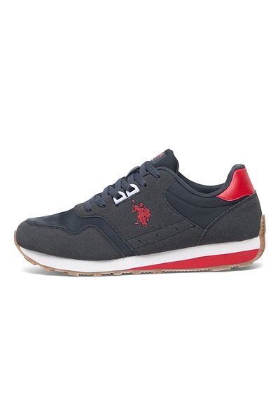 U.S. Polo Assn. Men's Navy Low-Top Sneakers - Stylish Lace-Up Design, Perfect for Casual Adventures