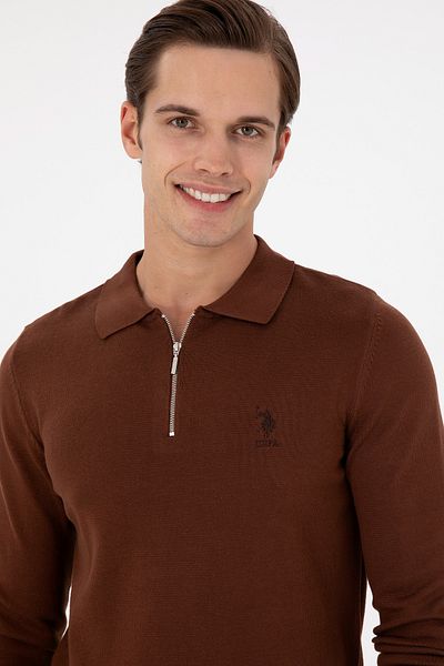 U.S. Polo Assn. Men's Brown Sweater 50297066 -Vr158