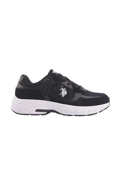 U.S. Polo Assn. Pantofi negri pentru bărbați - Design elegant cu șireturi, confortabili și versatili pentru ieșiri casual