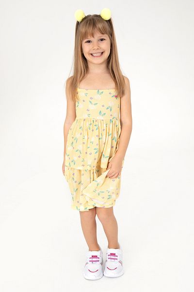U.S. Polo Assn. Girl's Yellow Knitted Dress 50289160 -Vr044
