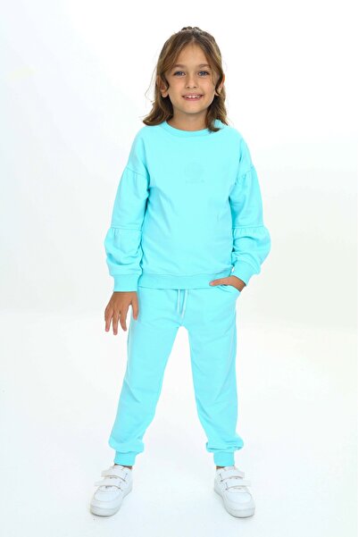 Toontoy Κοριτσίστικο κοστούμι φόρμας με κέντημα με κοχύλια