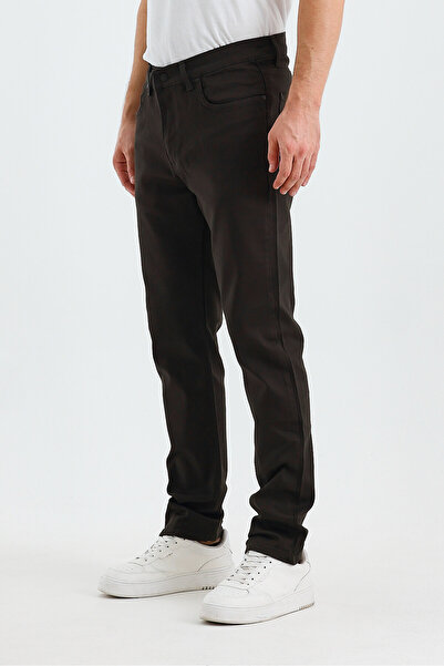 WKM Erkek Regular Fit Normal Kesim Geniş Paça Yüksek Bel Casual Jean Denim Kot Pantolon