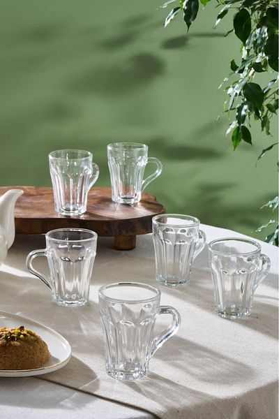 Karaca Lilac 6-Piece Tea Cup Set 175 ml