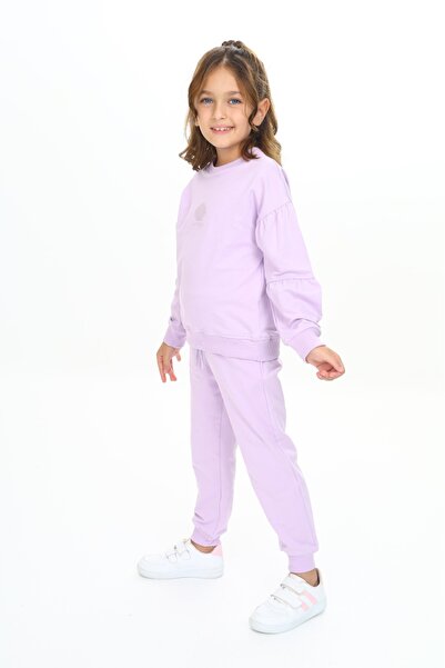 Toontoy Κοριτσίστικο κοστούμι φόρμας με κέντημα με κοχύλια