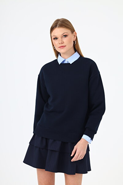 Samin سويت شيرت نسائي أساسي مكون من 3 خيوط