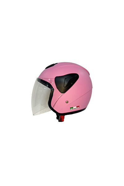 Sway Sw 733 Pink Yarım Kask Ayna Vizörlüdür