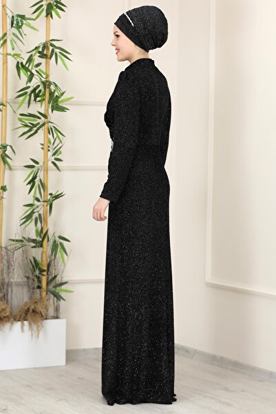 SUBU TASARIM Black Fairy Tale Evening Dress - Tbsesm01