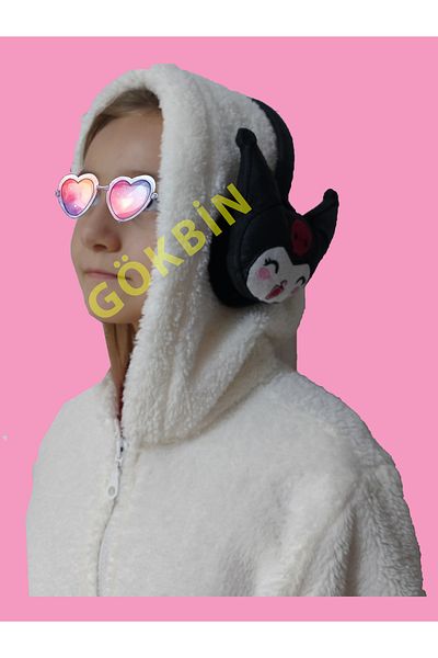 Gökbin Children's Plush Earmuff Winter Kuromi Earmuff Trend