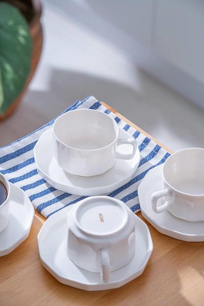 ACAR Hexagon 6-Person Teacup Set - 200 ml