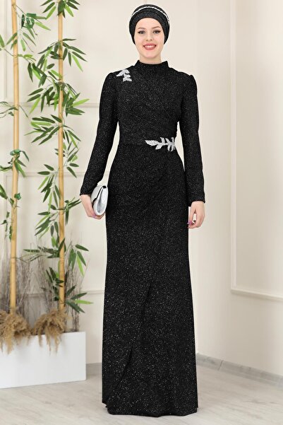 SUBU TASARIM Black Fairy Tale Evening Dress - Tbsesm01