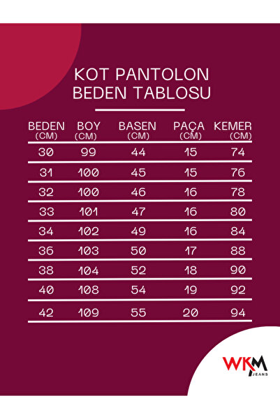 WKM Ανδρικό τζιν παντελόνι Regular Fit Cut Lycra