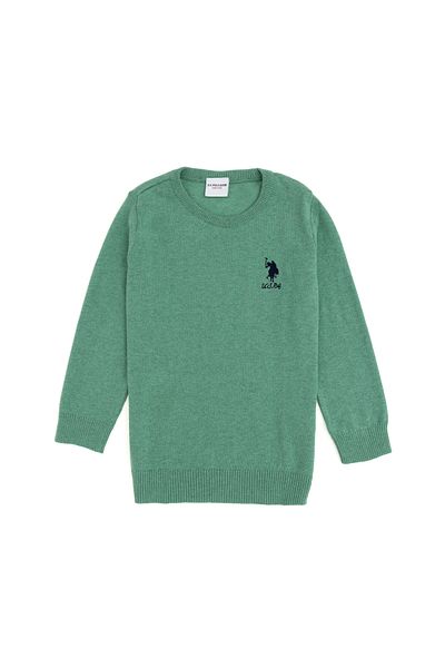 U.S. Polo Assn. Girl's Mint Basic Sweater 50293586 -Vr090