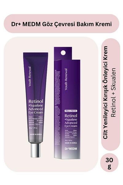 Dermal Dr+Medm Retinol and Squalan - Eye Contour Care Cream 30 g Skin Renewal and Anti-Wrinkle