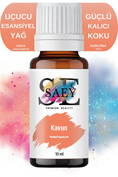 SAEY Kavun Esansiyel Uçucu Koku Yağ Buhurdanlık Yağı Difüzör Esansı Hobi Esan...