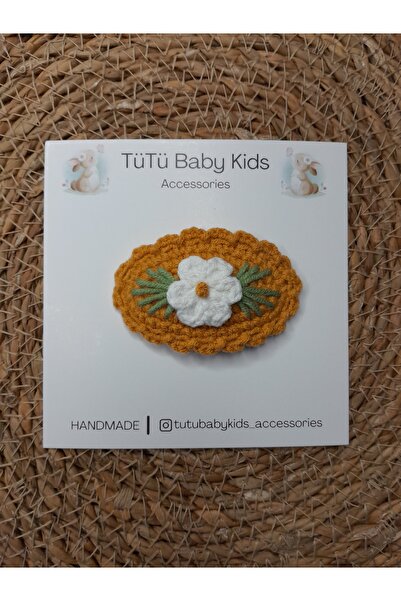 Accessories Papatyalı Tabanlı Saçsız Bebek Tokası, Az Saçlı Kız Bebek Tokası,...