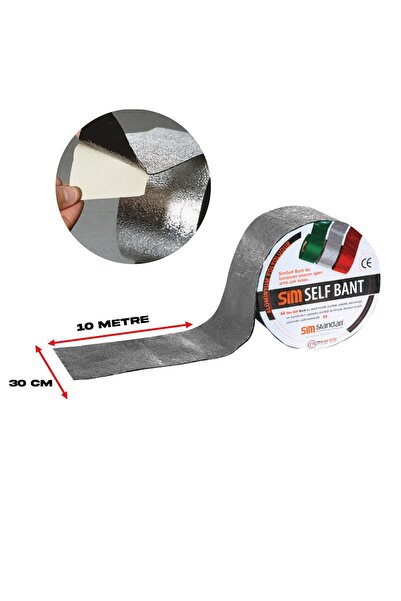 Erginler Ticaret Simself Oto Ses Yalıtım Bantı 30 cm X 10 Metre Aluminyum