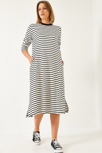 Bianco Lucci Women's Long Flared Dress 60351252
