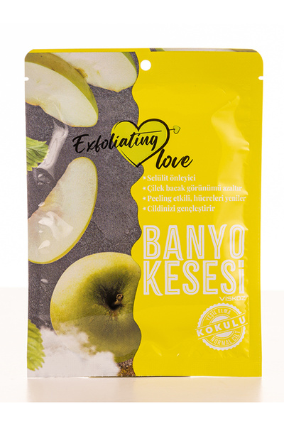EXFOLIATING LOVE عبق التفاح الأخضر - 100% لزج متوسط القطع