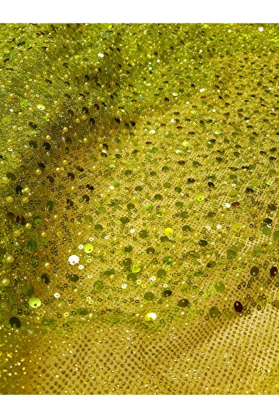 Safir Kumaş Simli Zemin Üzerine Pul Boncuk Taş İşlemeli Abiyelik Dantel 2.50 ...