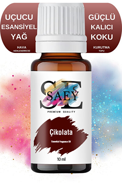 SAEY Çikolata Esansiyel Uçucu Koku Yağ Buhurdanlık Yağı Difüzör Esansı Hobi E...